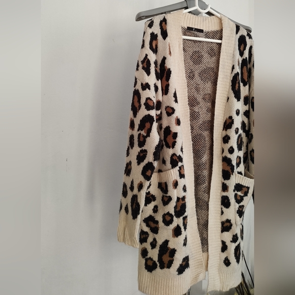 Renoma loose fit leopard print Cardigan - Picture 10 of 11